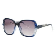 Piranha Eyewear Laguna Chunky Crystal Blue Sunglasses for Women - Oversize