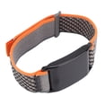 thumbnail image 5 of BIMZUC Replacement Watch Strap Fit For WHOOP 4.0 Breathable Adjustable Nylon Sport Wristband, Orange Grey, 5.5-8.7 inches / 14-22 cm, 5 of 9