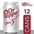 Diet Dr Pepper Soda, 12 Cans, 12 fl oz Each with 4x Disposable Cups ...