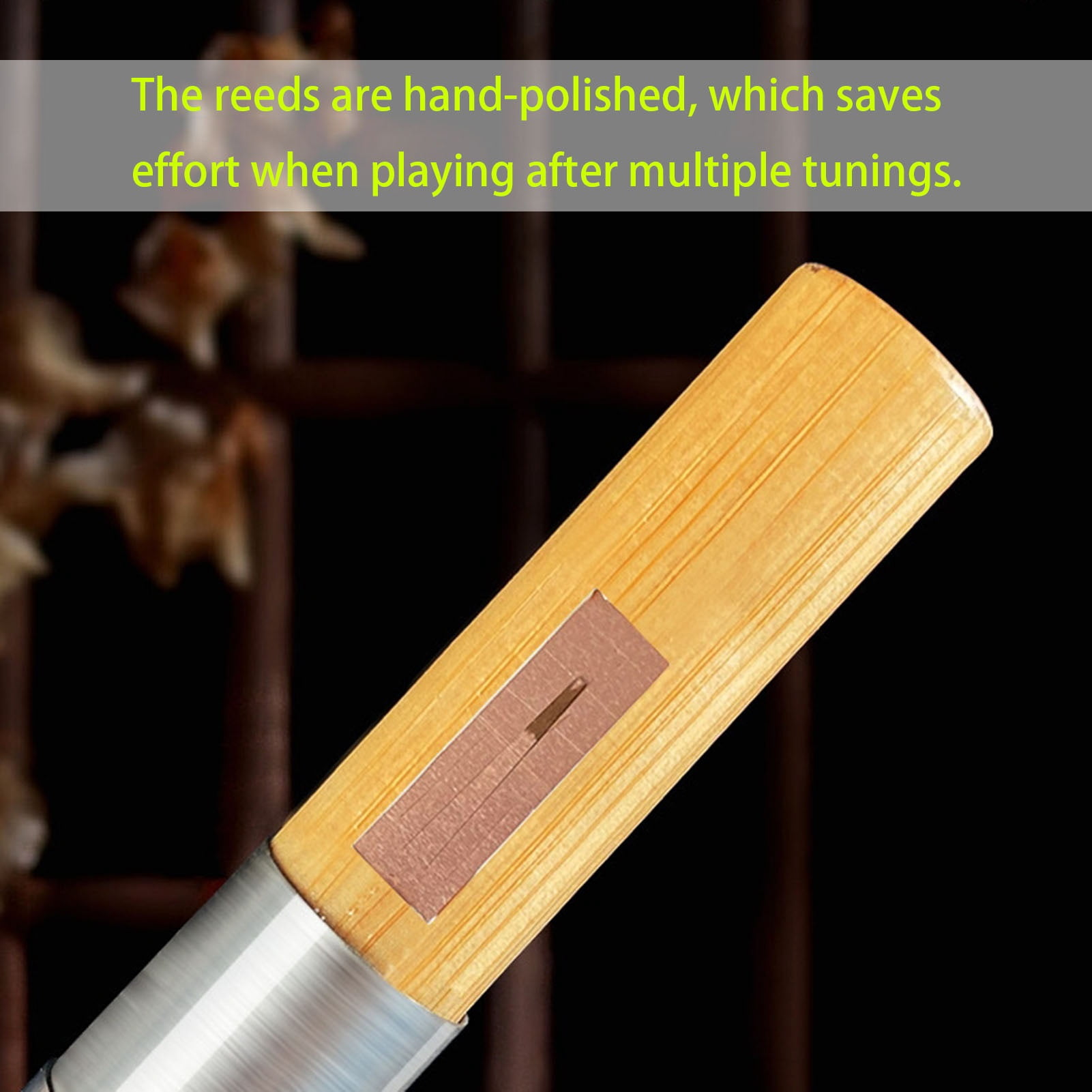 Hulusi Bamboo Pumpkin Flute Ethnic Musical Instrument for Beginners Music Lovers