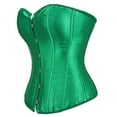 thumbnail image 2 of Corset Top For Women Bustier Lingerie for Women Stain Overbust Vintage Waist Cincher Green 6XL, 2 of 5