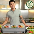 thumbnail image 6 of NutriChef PKBFWM21 - Food Warming Tray - Buffet Server Hot Plate Food Warmer, 6 of 7