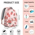 thumbnail image 6 of Compact School Backpack with Red Strawberry Design Lightweight Fruity Style for Travel Commute and Summer Use, 6 of 6