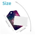 thumbnail image 4 of Square 2Pack PU Leather Galaxy Cruise Luggage Tag with Privacy Cover and Stainless Steel Ring - Suitable for Travel Handbags Backpacks Luggage Tags, 4 of 6