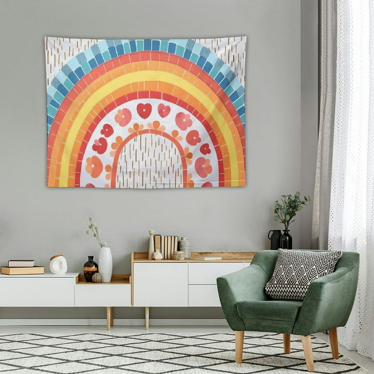 Pastel rainbow tapestry shop