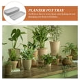 thumbnail image 2 of SHISUYAN 6pcs Plastic Flower Pot Trays Durable Planter Pot Trays Simple Bottom Trays, 2 of 8