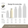 thumbnail image 4 of LARS NYSØM Stainless Steel Insulated Water Bottle 12oz 17oz 25oz 34oz 51oz | Insulated Thermo Flask for Hot and Cold Beverages | Leakproof Drinking Bottle (Almond Beige, 17oz), 4 of 7