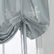 thumbnail image 4 of Granjero Gordo Cortina aislante ajustable con tiras bordadas, ideal para ventanas pequeñas con ojal para barra, 1 panel (99 x 140 cm, gris), 4 of 5