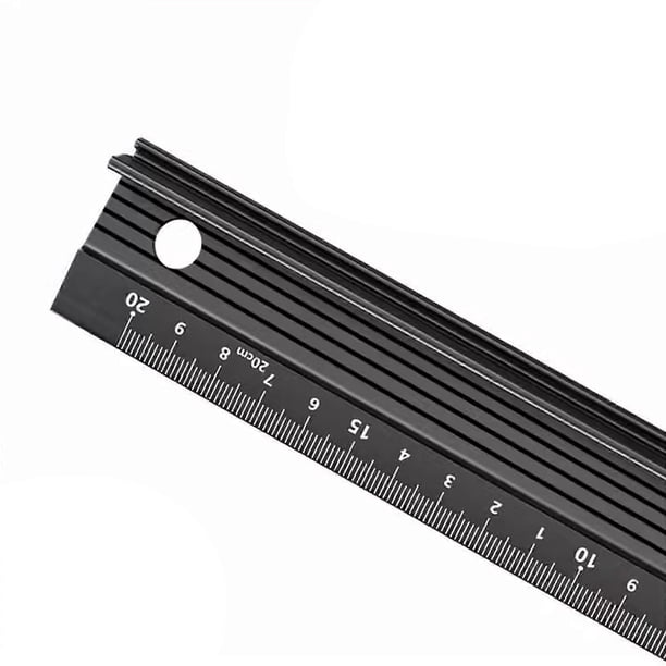 Multipurpose Aluminum Alloy Ruler Professional Measurement Tool for Drafting Engineering Technical Drawing Project Multicolor