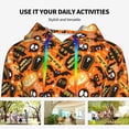 thumbnail image 6 of Hoodies for Women - Happy Halloween1 Comfrt Colour Drawstring Women'S Fashion Hoodies & Sweatshirts, Fall Outfits Clothes for Women 2024 Pullover with Kangaroo Pocket, 6 of 7