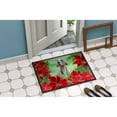 thumbnail image 2 of Carolines Treasures CK1322JMAT Weimaraner Poinsettas Door Mat Indoor Rug or Outdoor Welcome Mat 24x36 Doormat  36"L x, 2 of 4