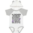 thumbnail image 3 of Inktastic Alzheimers Disease Awareness Month Ribbon Boys or Girls Baby Bodysuit, 3 of 5