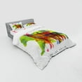 thumbnail image 3 of Ambesonne Animal Bedding Set 3 Pcs, Alaska Animals Bear Wolf, Twin, Multicolor, 3 of 3