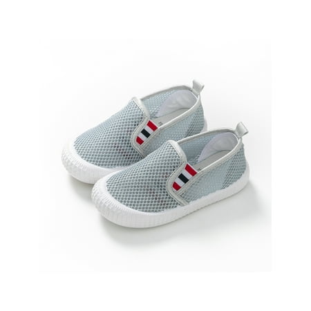 

Ritualay Children Flats Slip On Sneakers Comfort Loafers Slip-ons Lightweight Casual Shoes Kids Girls Boys Mesh Gray 5.5C