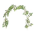 thumbnail image 4 of Artificial Vine Floral Garland Hanging Fake Leaf Plants Vine Silk Flower Garland String Decoration for Wedding Arch Table Home Centerpieces White, 4 of 8