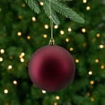thumbnail image 6 of Northlight 12ct Shatterproof Matte Christmas Ball Ornament Set 4" - Burgundy, 6 of 9