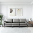 thumbnail image 3 of Costway Modular 3-Seat Sofa Couch with Socket USB Ports & Side Storage Pocket Grey, 3 of 10