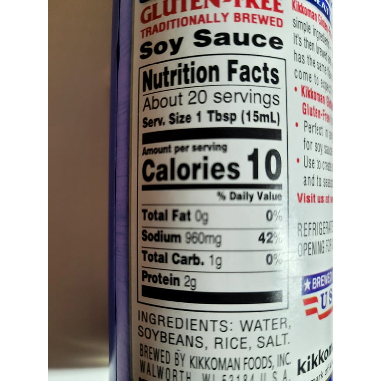 Kikkoman Soy Sauce - Gluten Free - Case of 6 - 10 Fl oz., 10 FZ - Fry's  Food Stores