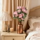 thumbnail image 4 of Ramo de flores de azalea artificial Arreglo floral para decoración de bodas y hogar, 4 of 6