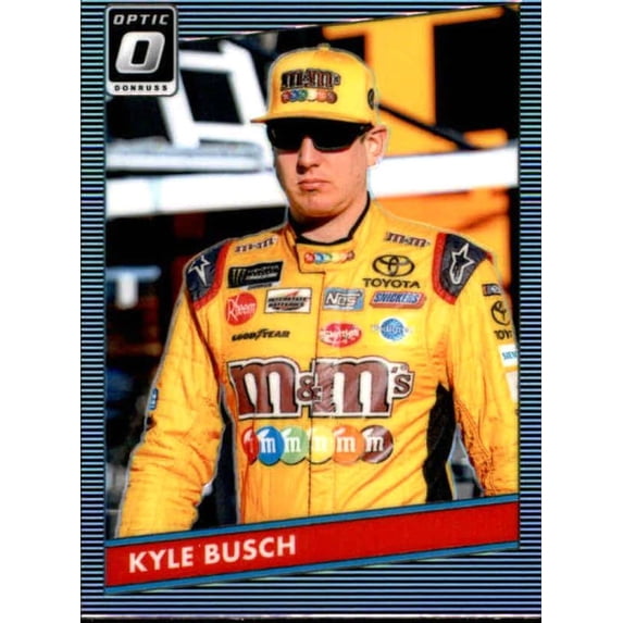 2019 Donruss Optic Holo #78 Kyle Busch 1986 Retro M&M's/Joe Gibbs ...