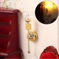 thumbnail image 1 of Mini Round Head Glass Wall Lamp 1:12 Dollhouses OB11 Bubble Accessories, 1 of 5