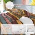 thumbnail image 2 of King 4 Piece Bedding Set Vintage Colorful Rainbow Wood Soft Breathable Duvet Cover and Pillowcase, Rustic Wooden Texture Duvet Cover Set Bed Sheets for Bedroom Dormitory Guest Room, 2 of 9
