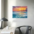 thumbnail image 3 of COMIO  Sunset Sky Blue Ocean Tropical Paradise Wilderness Nature Realism Scenic Landscape Colorful Multicolor for Living Room, Bedroom, Office, 3 of 4