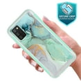 thumbnail image 3 of Samsung Galaxy A02S Case, Rosebono Hybrid Graphic Design Pattern Hard Back Pannel Cover 360 Protection Case For Samsung Galaxy A02S (Green Marble), 3 of 4