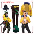 thumbnail image 2 of Killjoy Valorant Cosplay Disfraz Chaqueta Bolso Pantalones Sombrero Cinturón Juego Mujer Ropa Halloween Carnaval Fiesta Fantasía Traje Femenino, 2 of 5