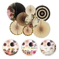 thumbnail image 2 of EeaseCA 8 Pcs Ornements de Fans de Papier Style Chinois pour Fête de Festival, 2 of 8