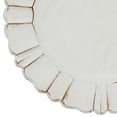 thumbnail image 3 of Saro Lifestyle Scalloped Ruffled Design Charger Plates (Set of 4), 3 of 4