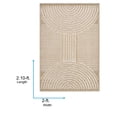 thumbnail image 4 of Livabliss Washable Rugs for Living Room, 2x3 Lyna Modern Beige Area Rug, Bedroom Dining Room Home Decor Stain Resistant Carpet (2' x 2'10"), 4 of 7