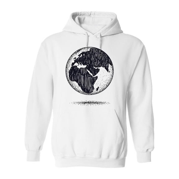 Earth Sketch Hoodie Men -Image by Shutterstock, Male Medium