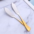 thumbnail image 2 of ORUYROP 8 Pcs Butter Spreaders Knife, Stainless Steel Cheese Knives Set, Gradient Gold, 2 of 7