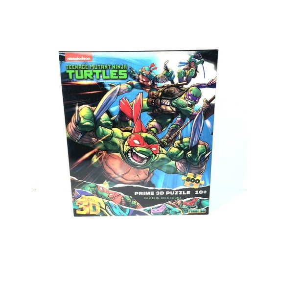Nickelodeon Prime 3D Puzzle Teenage Mutant Ninja Turtles 500 Piece 24"18"