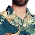 thumbnail image 5 of Yak Men's Casual Short Sleeve Button Down Shirts - Printed Summer Beach Tops for Men and Women, 5 of 6