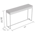 thumbnail image 2 of Safdie & Co. Table Console 47L Bois Brun Foncé Récupéré Metal Noir, 2 of 4