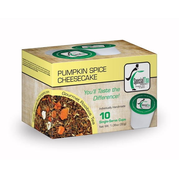 Special Tea Pumpkin Spice Cheesecake Rooibos Tea Single Serve Cups