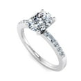 thumbnail image 2 of Ammo Jewel 2.2 Ct Oval Cut Diamond Engagement Ring - Gorgeous 14K White Gold Plated Rings - Lab Created Simulated Diamond - Perfect for Proposal and Anniversaries - A Timeless Gift for Her, 2 of 3