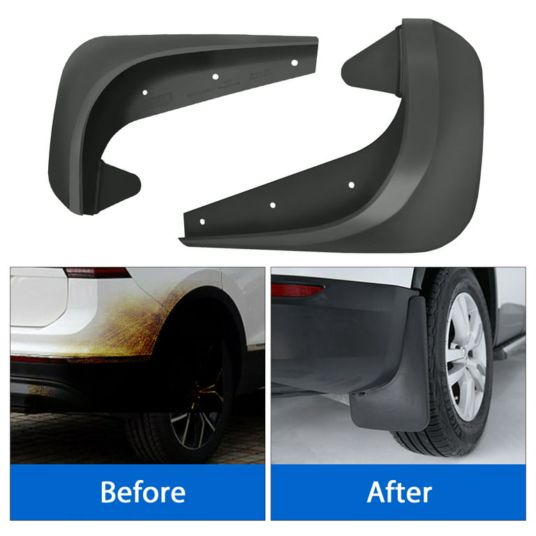 4pcs Universal Car Front and Rear Fenders, EEEkit Car Mud Flaps, Auto  Splash Guards Fit for a Variety of Vehicles with Flaps Approximately 9.85 x
