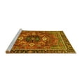 thumbnail image 2 of Ahgly Company Machine Washable Indoor Rectangle Persian Yellow Traditional Area Rugs, 2' x 4', 2 of 4