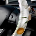 thumbnail image 5 of Daisy 14.5 Inch Printing PVC Leather Car Wheel Cover Steering Wheel Covers Auto Accessories, 5 of 6