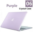 thumbnail image 1 of Clear Crystal Protective Case for MacBook Pro 16 A2141 16.2 A2485 15.4 A1286 Cover for Macbook Pro Air 13.3 A2337 Retina 11 12 (Crystal Purple,Model A1708), 1 of 7