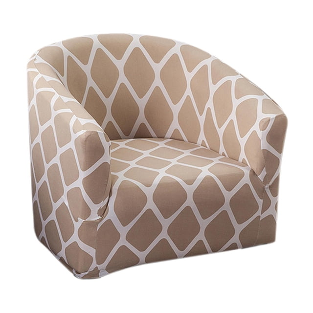 veasfak Geometric Printed Stretch Club Chair Slipcover Polyester Single Chair Cover Anti-Skid Elastic Stretchable Arm Chair Cover Furniture Protector Soft pattern 1