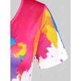 thumbnail image 4 of Camiseta Salpicadura de Pintura Tamaño Grande Rosegal Camisetas tallas grandes, 4 of 5