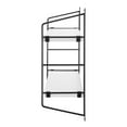 thumbnail image 3 of Danya B. Severini Floating Bracket Farmhouse Two-Tier Wall Shelf - White / Black, 3 of 11