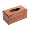 thumbnail image 4 of Caja de pañuelos de madera con tapa, fácil de llenar, soporte para pañuelos faciales de escritorio, decoración del hogar L, 4 of 9