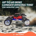 thumbnail image 6 of JoyStone Remote Control Truck W/Metal Shell, 60+ Mins, 2.4G, RC Cars Crawler for Boys, Monster Trucks, Toy Vehicle Car Gift for Kids Adults Girls,Red, 6 of 7