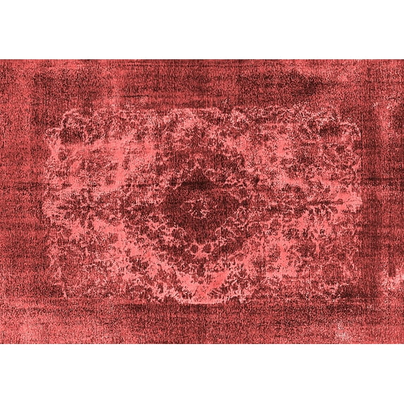 Ahgly Company Indoor Rectangle Oriental Red Industrial Area Rugs, 6' x 9'