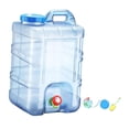 thumbnail image 2 of S SERENABLE Contenant d'Eau avec Robinet Réservoir d'Eau avec Grand Ouverture de Remplissage Contenant d'Eau Potable Pichet de Stockage d'Eau pour Randonnée Conduite Sans Robinet de Rechange, 2 of 9